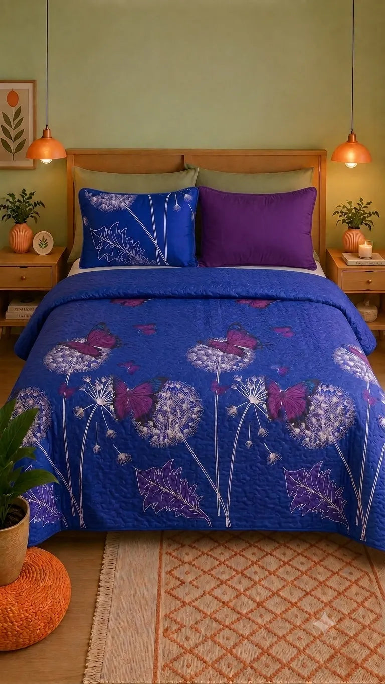 Edredón matrimonial estampado