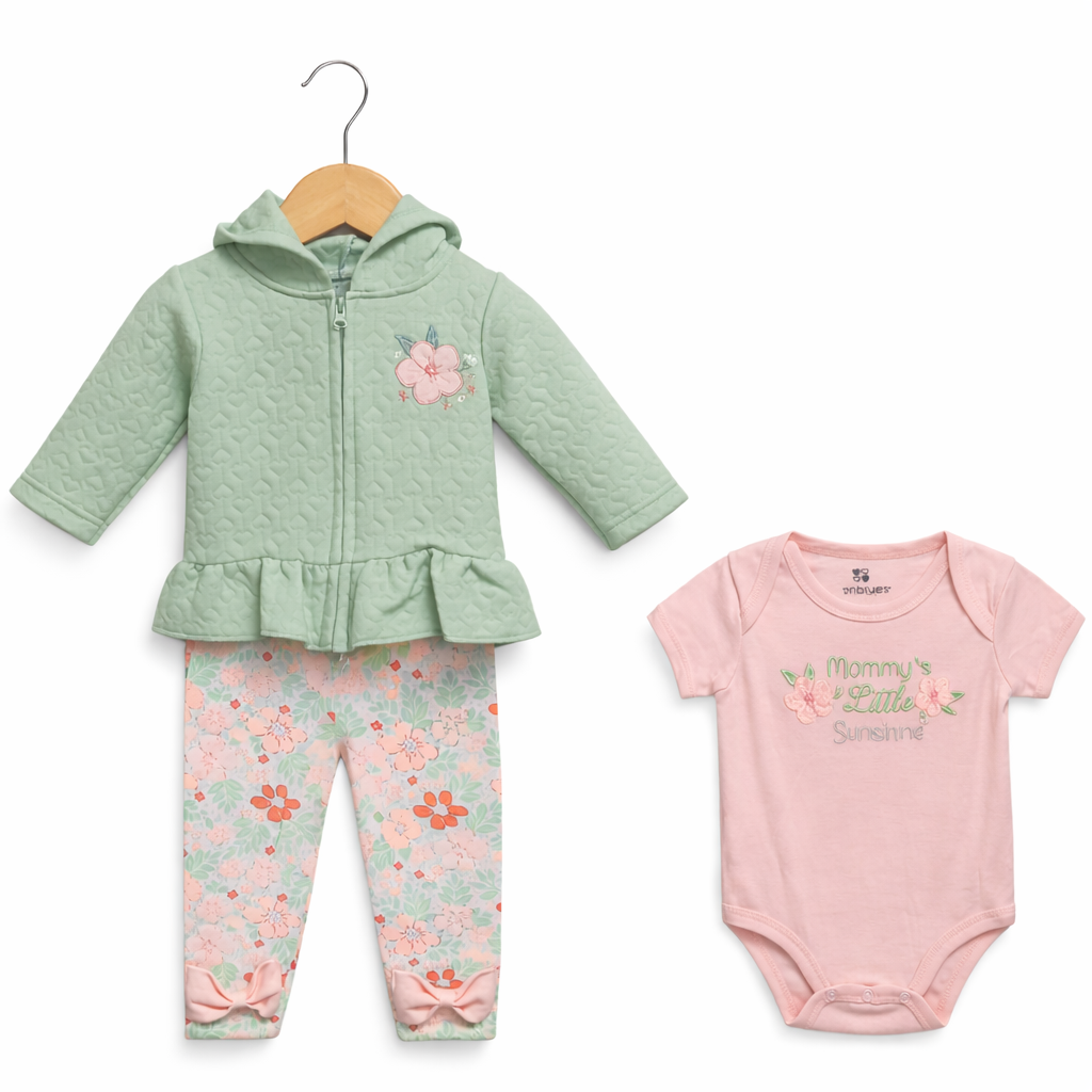 Set de 3 piezas para niña