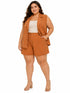 Conjunto de blazer plus