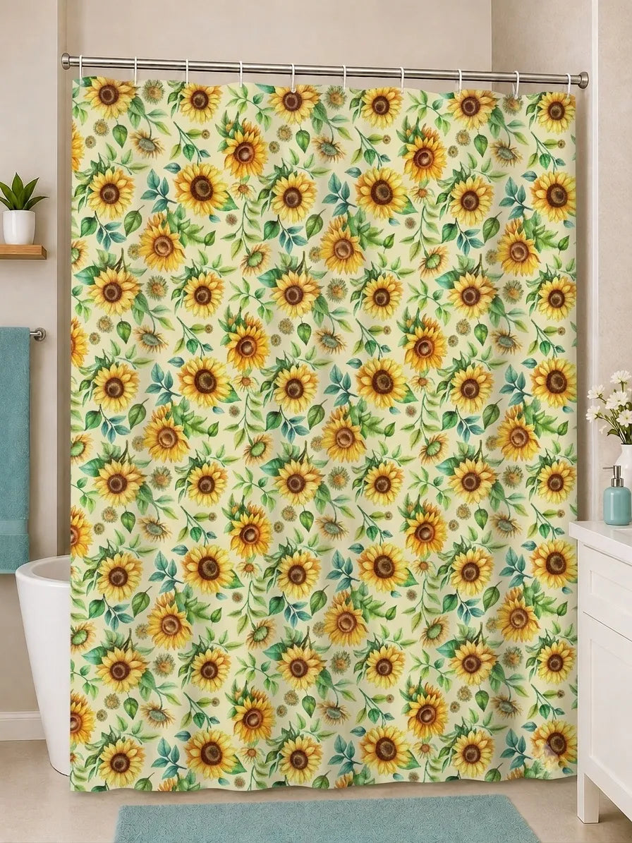 Cortina de baño estampada