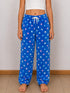 Pantalón pijama de peluche diseño estrellas