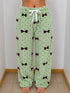 Pijama de peluche lazos