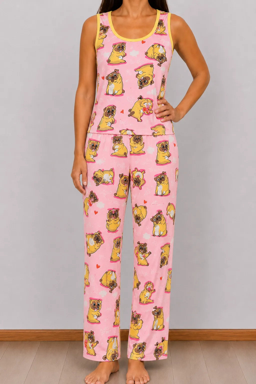 Pijama de pantalón con estampado animado